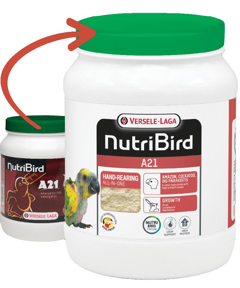 Versele-Laga NutriBird A21 молоко для птенцов средних попугаев 800 г (221747)
